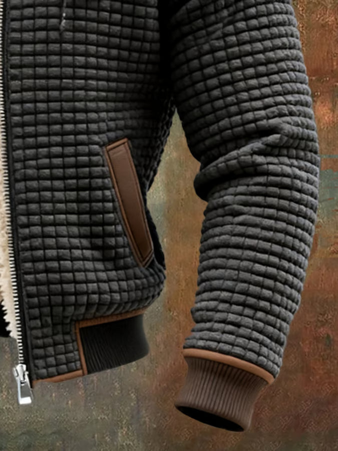 Noorderveen™ | Gevoerde Outdoorjas met Ruitpatroon