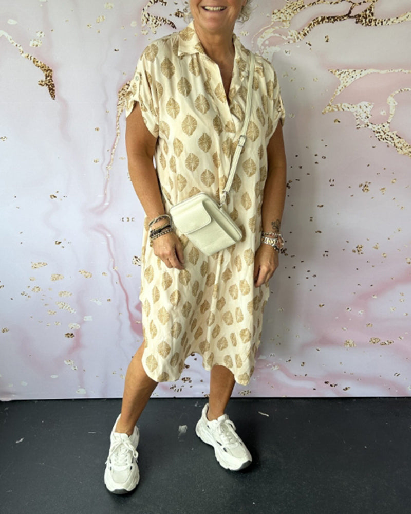 MIA™ | Losse Lente Jurk met Korte Mouwen