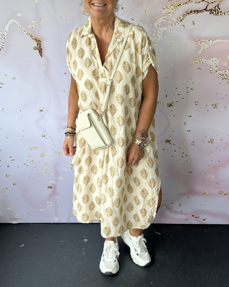 MIA™ | Losse Lente Jurk met Korte Mouwen