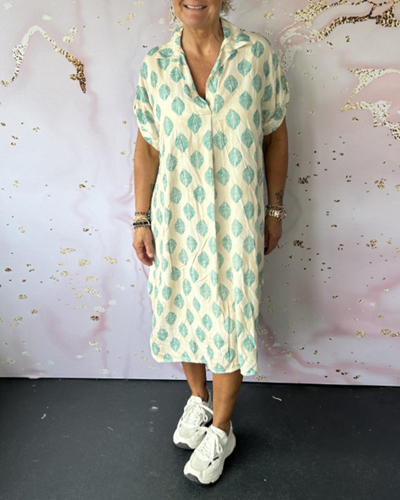 MIA™ | Losse Lente Jurk met Korte Mouwen