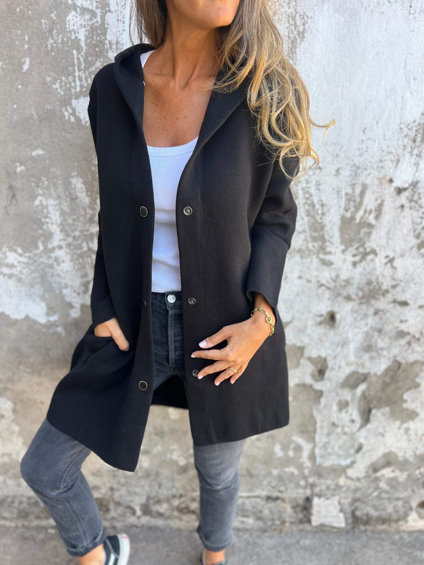 SANNE™ | Casual Blazer Met Capuchon