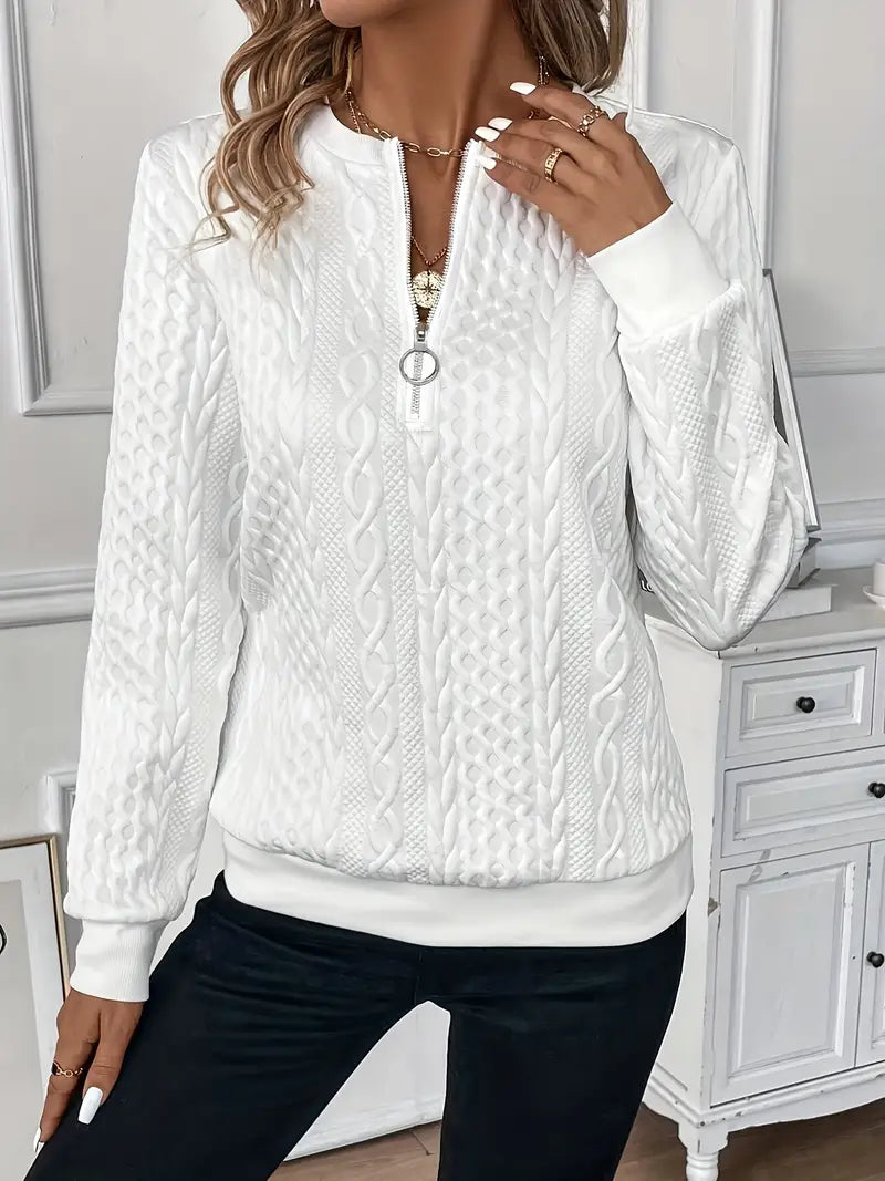 ELISA™ | Sweater met rits