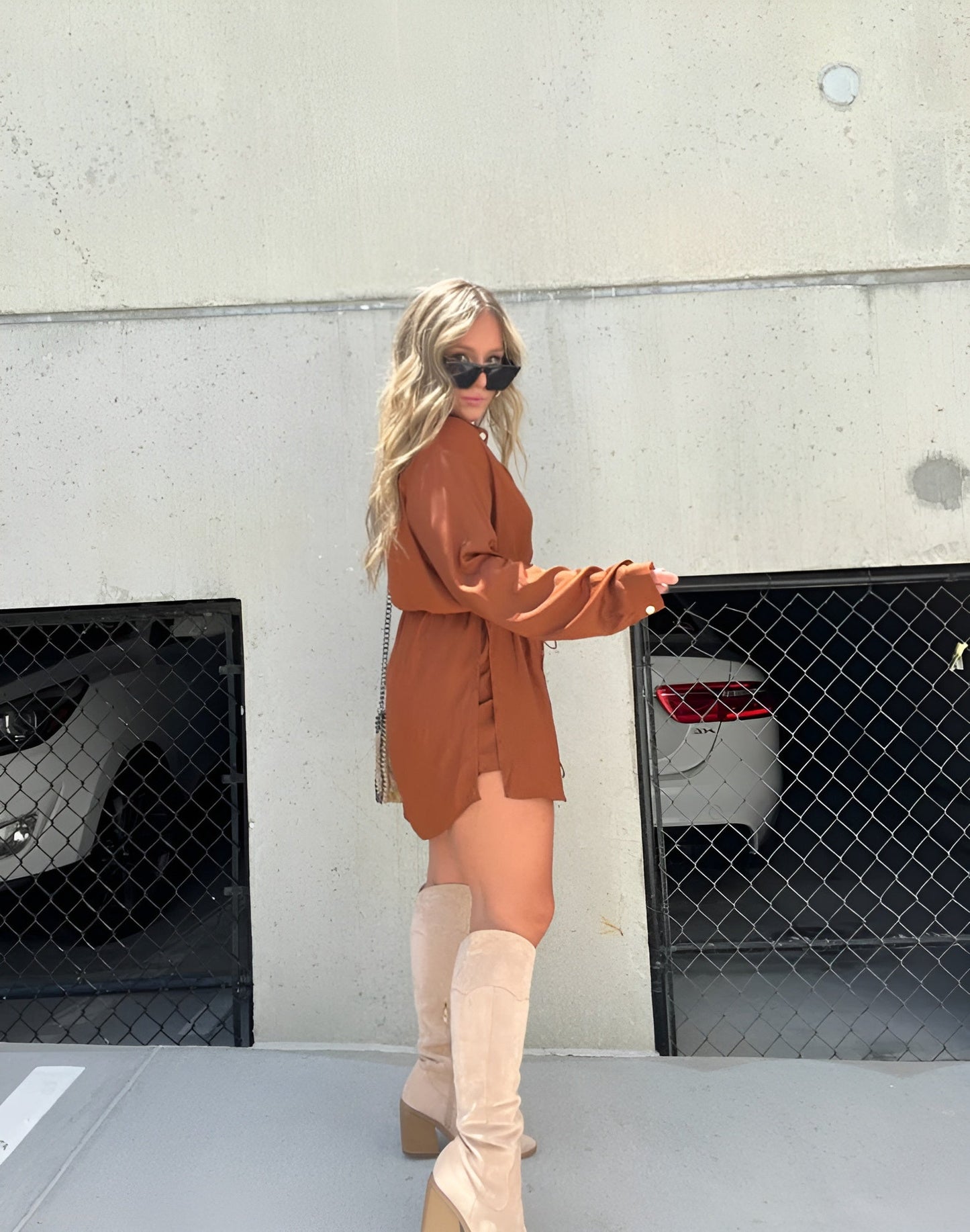 JESSY™ | Trendy satijnen romper jurk