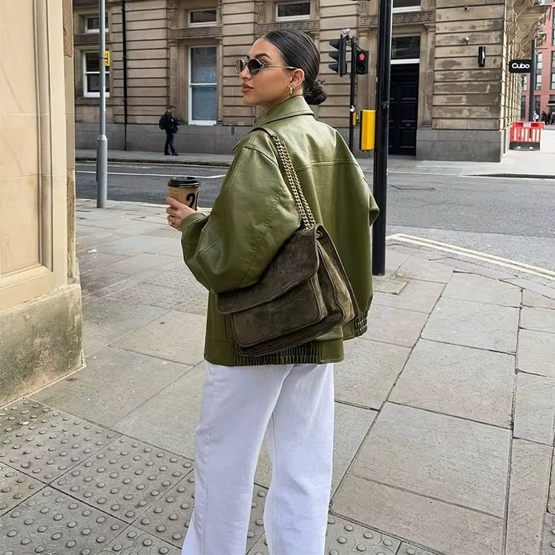 MAUREEN™ | Oversized Leren Jas