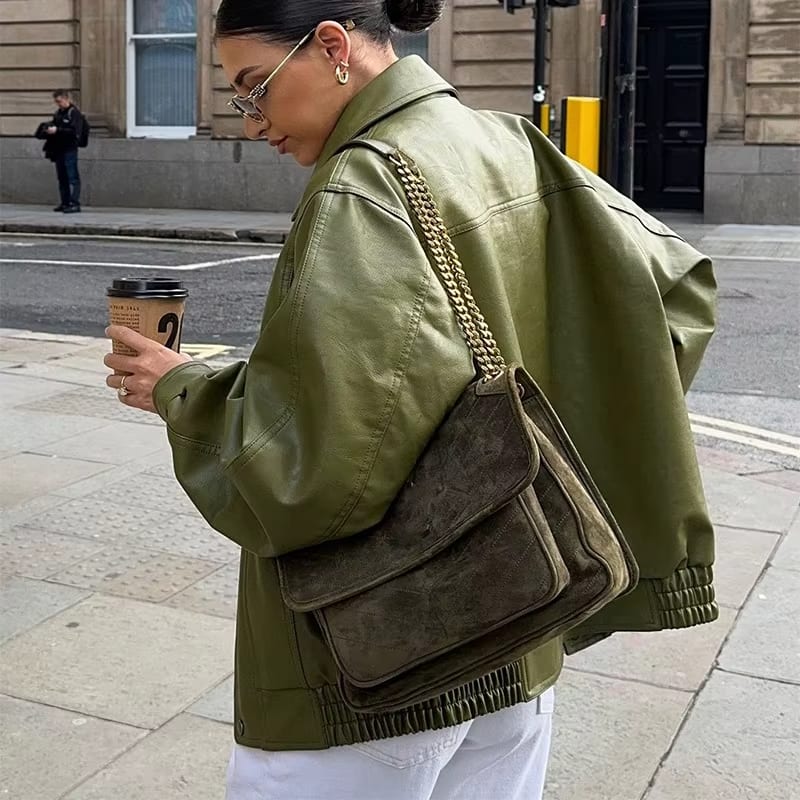 MAUREEN™ | Oversized Leren Jas