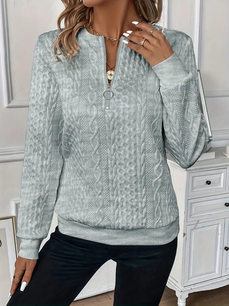 ELISA™ | Sweater met rits
