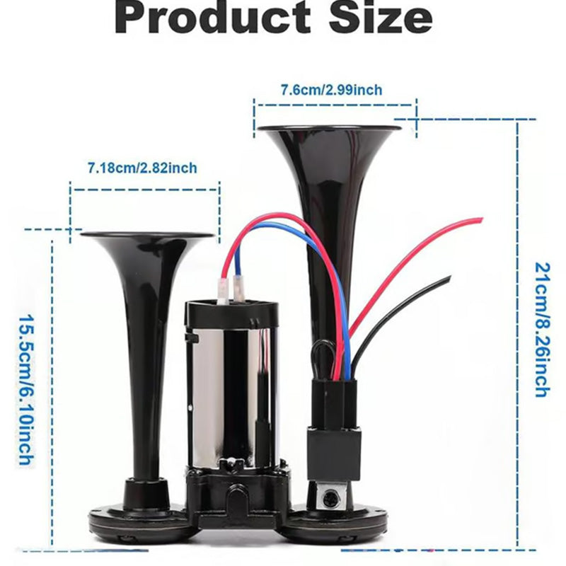 Hendrik™ | Luchthoorn met Treingeluid voor Auto en Vrachtwagen