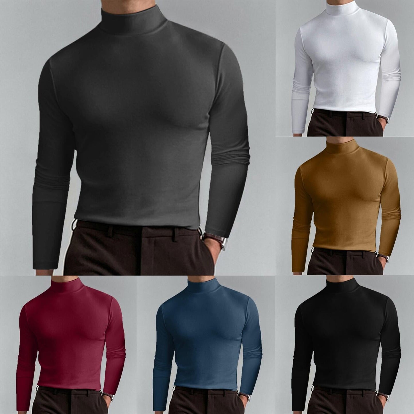 James™ | Slim Fit Longsleeve voor Heren met kraag