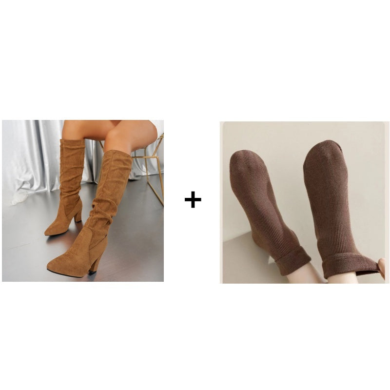 Elvira™ | Hoge Hakken met Suède Look