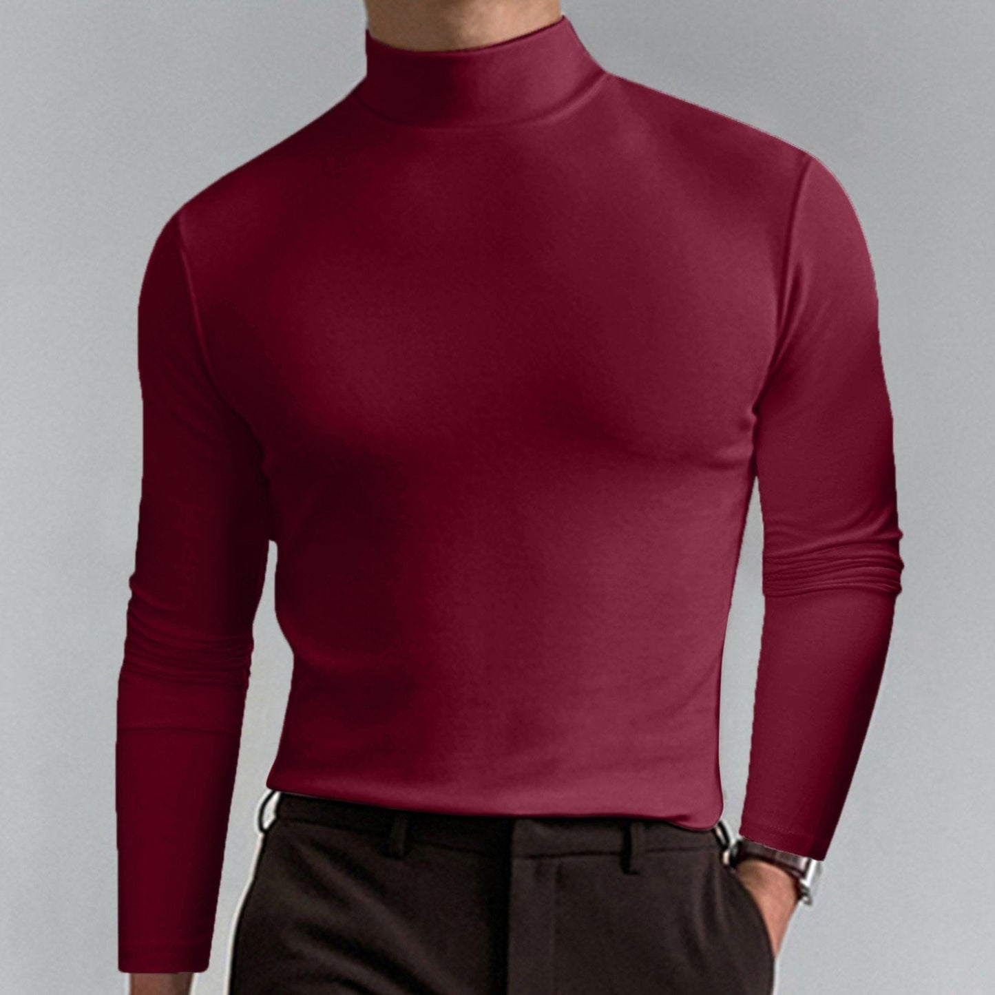 James™ | Slim Fit Longsleeve voor Heren met kraag