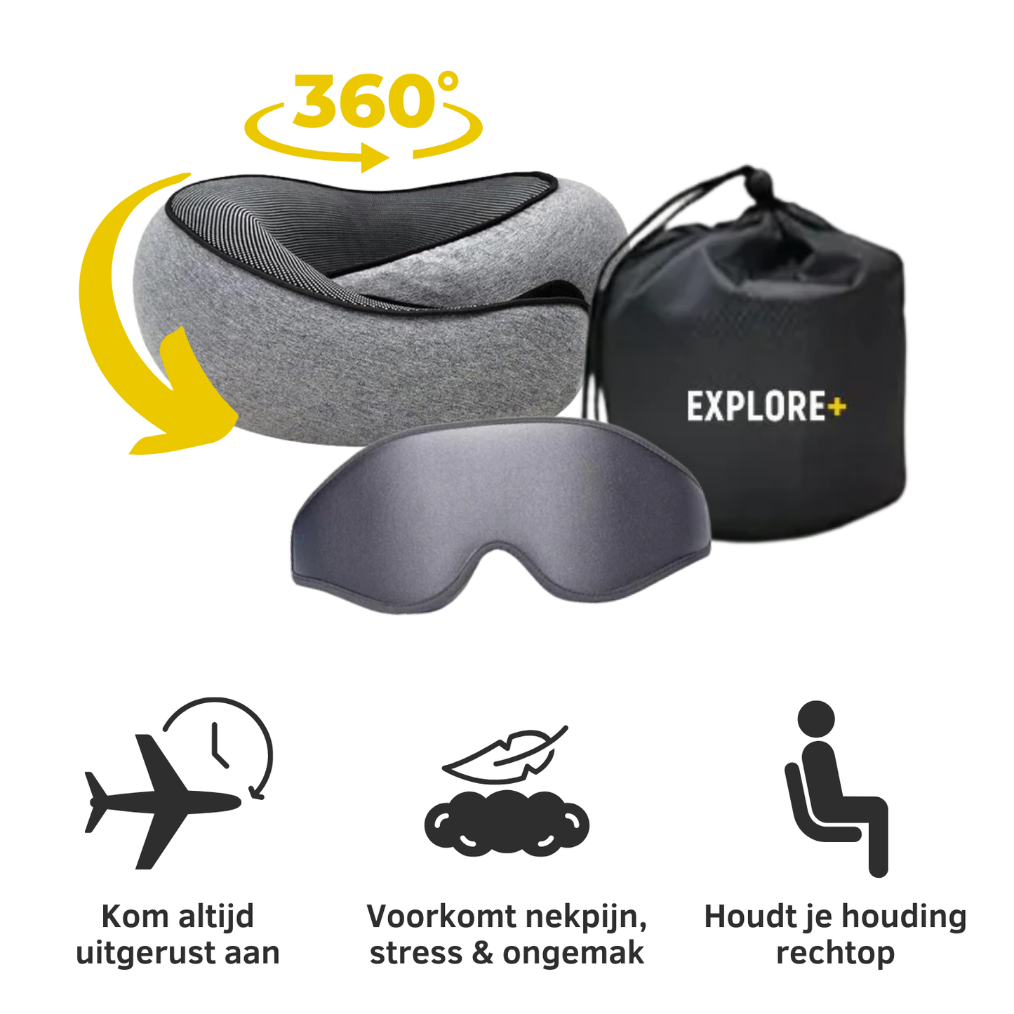 Venturo™ | Ergonomisch Reiskussen met 360° Ondersteuning