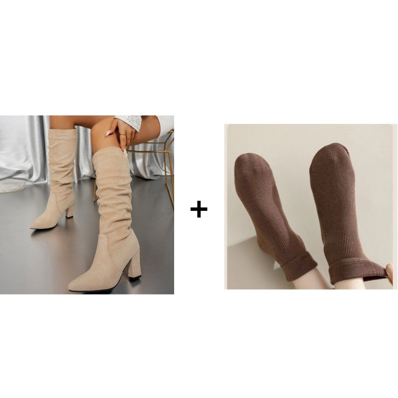 Elvira™ | Hoge Hakken met Suède Look