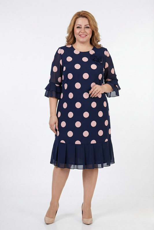 Helena™ | Comfortabele Midi Jurk met Vrouwelijke Snit