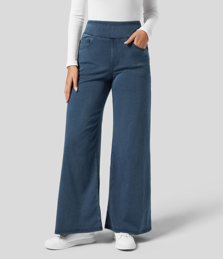 EVA™ | Comfy Elastische Broek met Hoge Taille