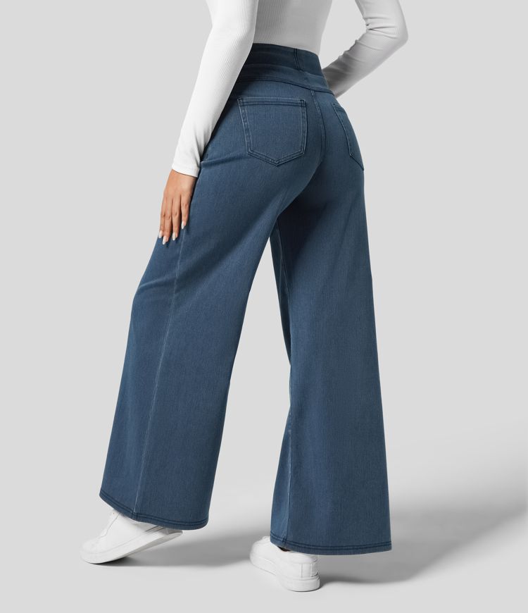 EVA™ | Comfy Elastische Broek met Hoge Taille