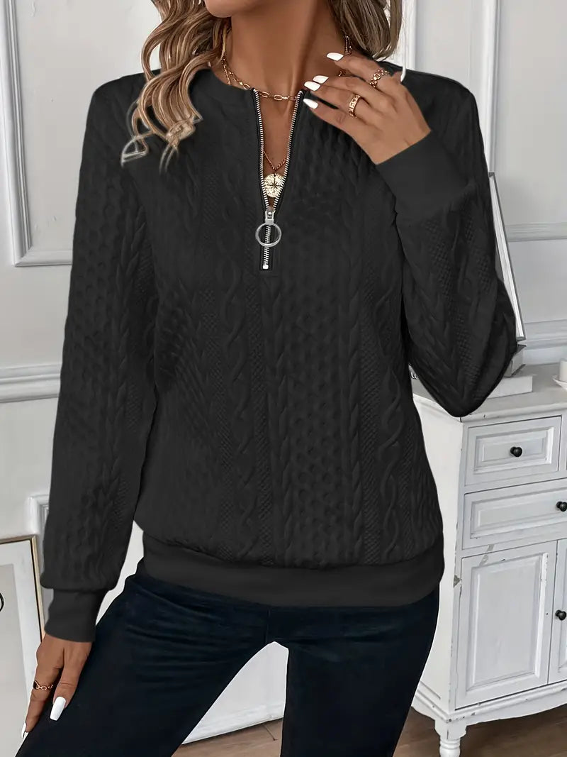 ELISA™ | Sweater met rits