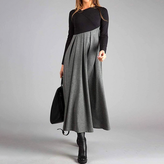 PHILLINE™ | Maxi-jurk met Lange Mouwen