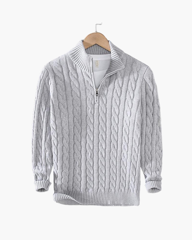 Hugo™ | Kabelgebreide Half-Zip Heren Trui