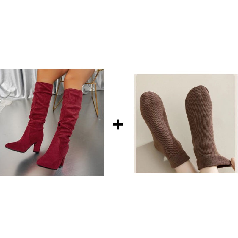 Elvira™ | Hoge Hakken met Suède Look