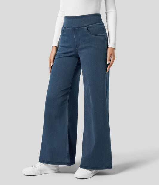 EVA™ | Comfy Elastische Broek met Hoge Taille