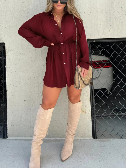 JESSY™ | Trendy satijnen romper jurk