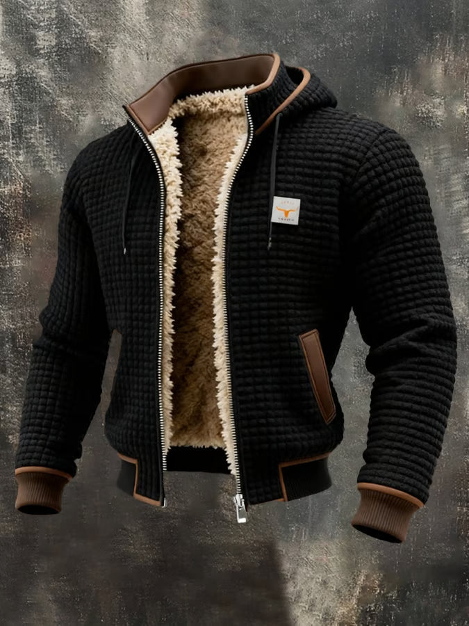 Noorderveen™ | Gevoerde Outdoorjas met Ruitpatroon