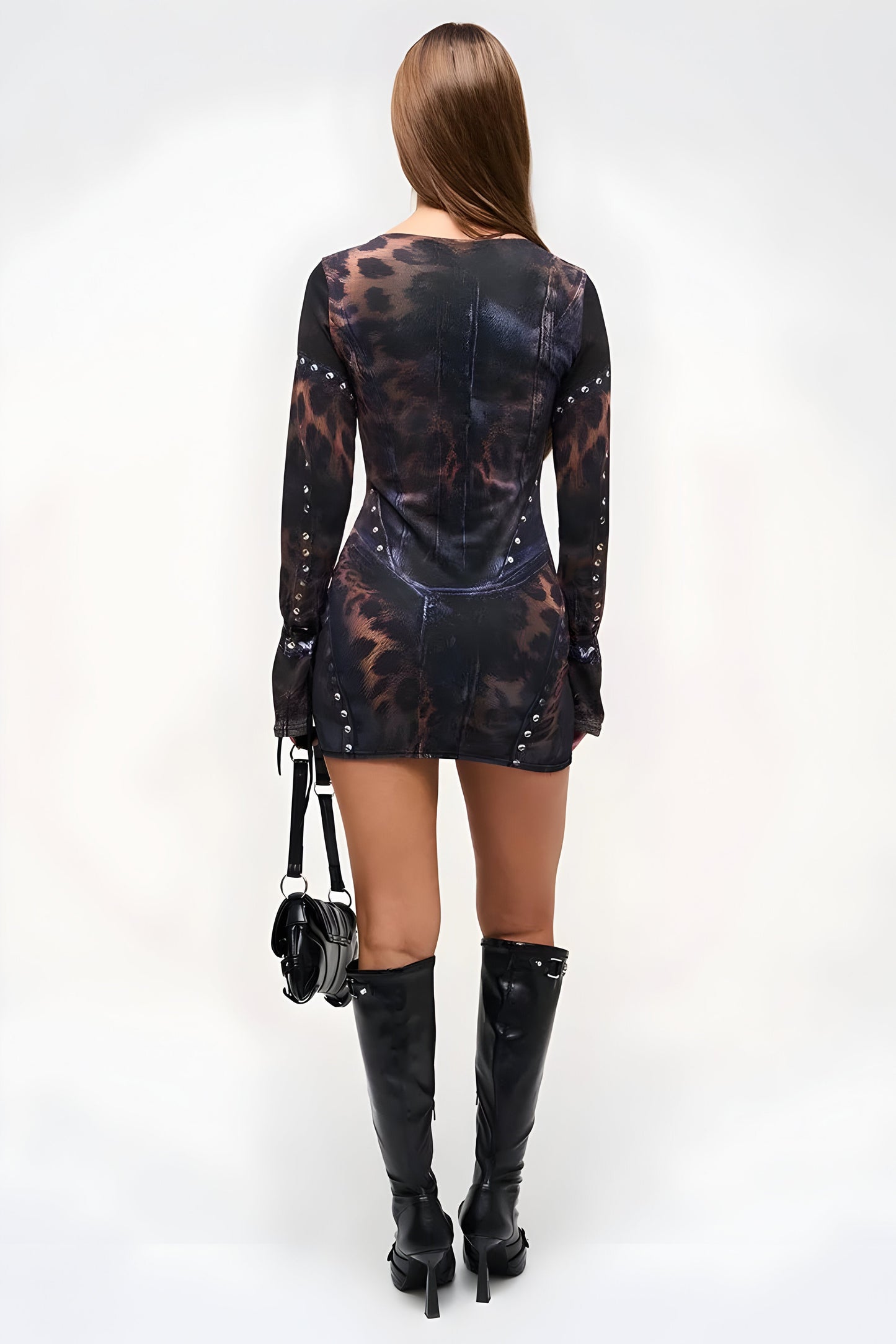 Amélie™ | Elegante Mini Jurk met Print