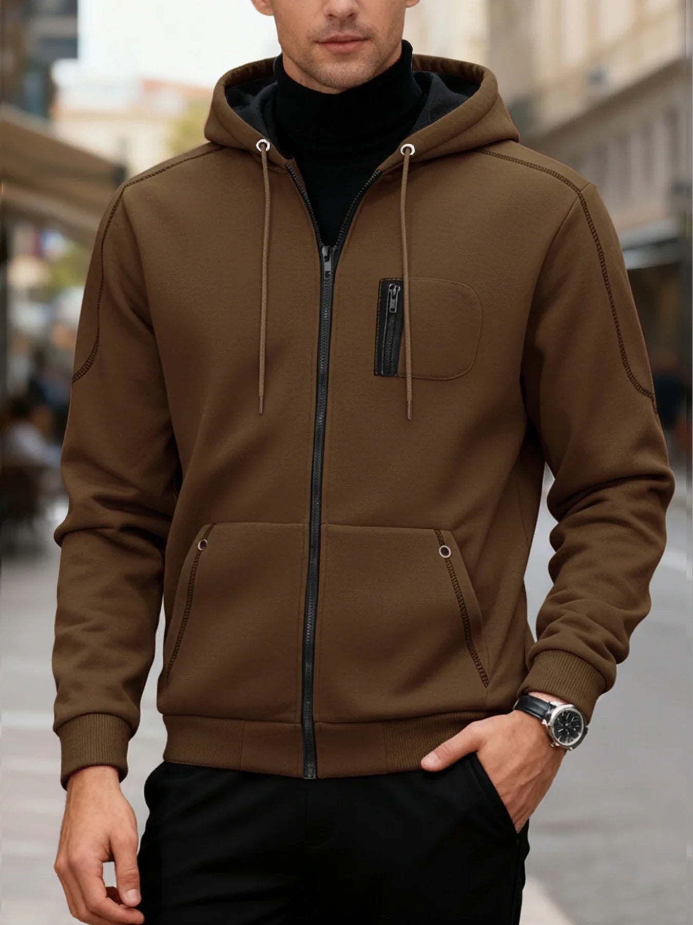 Lucas™ | Stijlvol Heren Sweatshirt met Rits