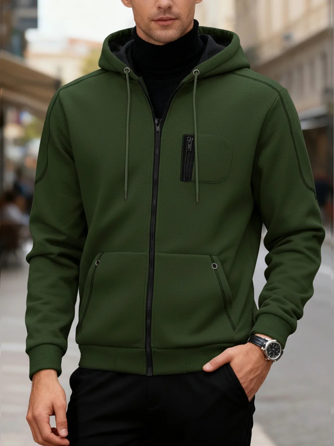 Lucas™ | Stijlvol Heren Sweatshirt met Rits