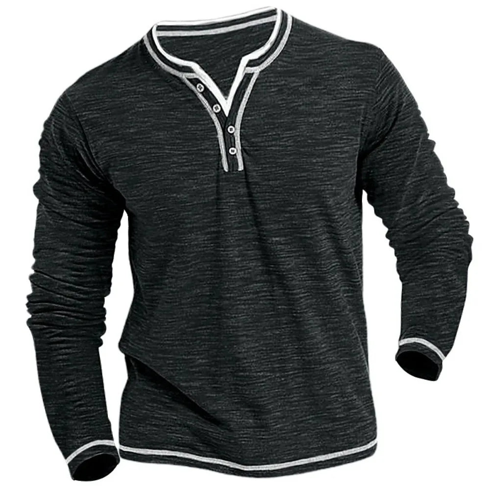 DENNIS™ | Longsleeve met V-hals voor Heren