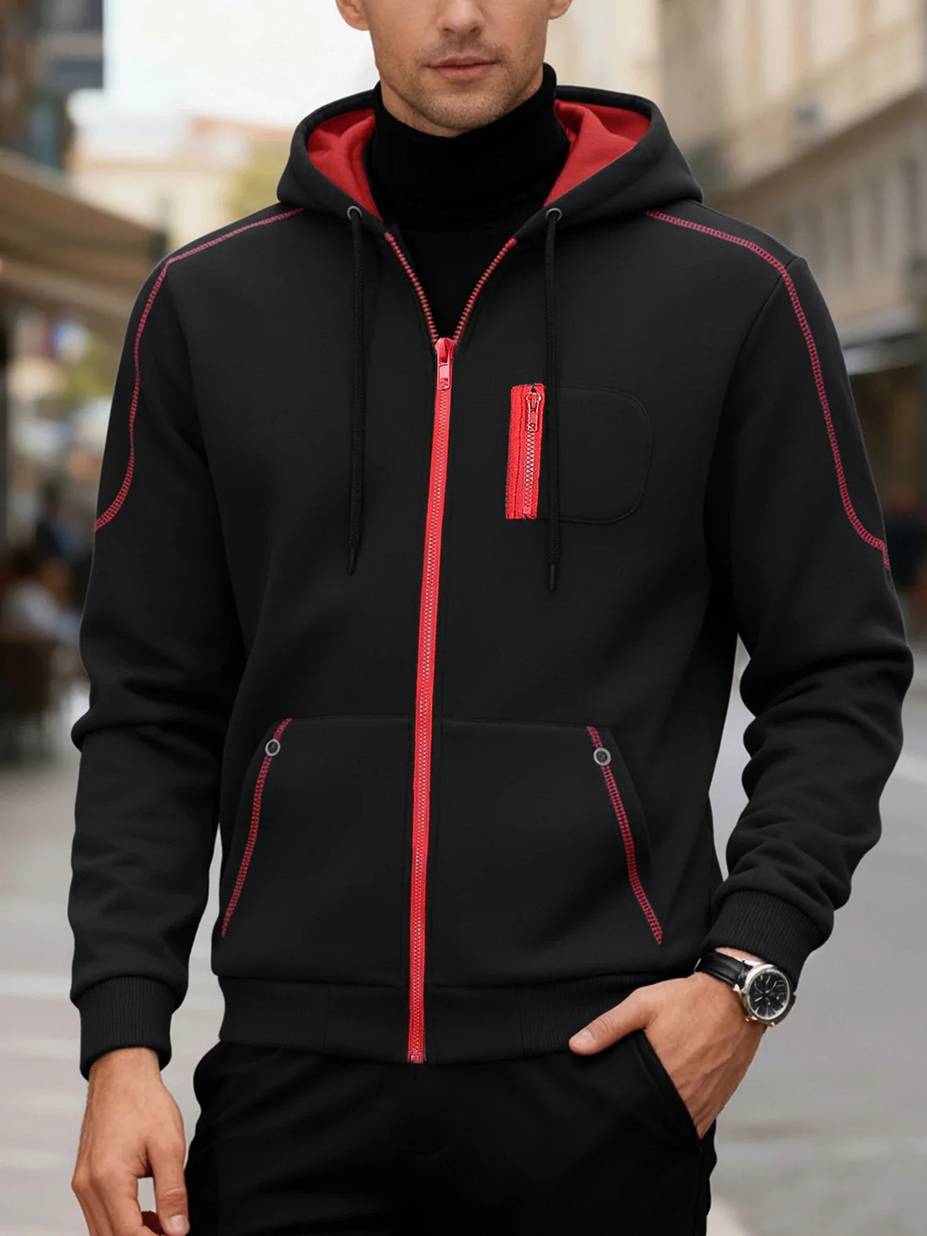 Lucas™ | Stijlvol Heren Sweatshirt met Rits