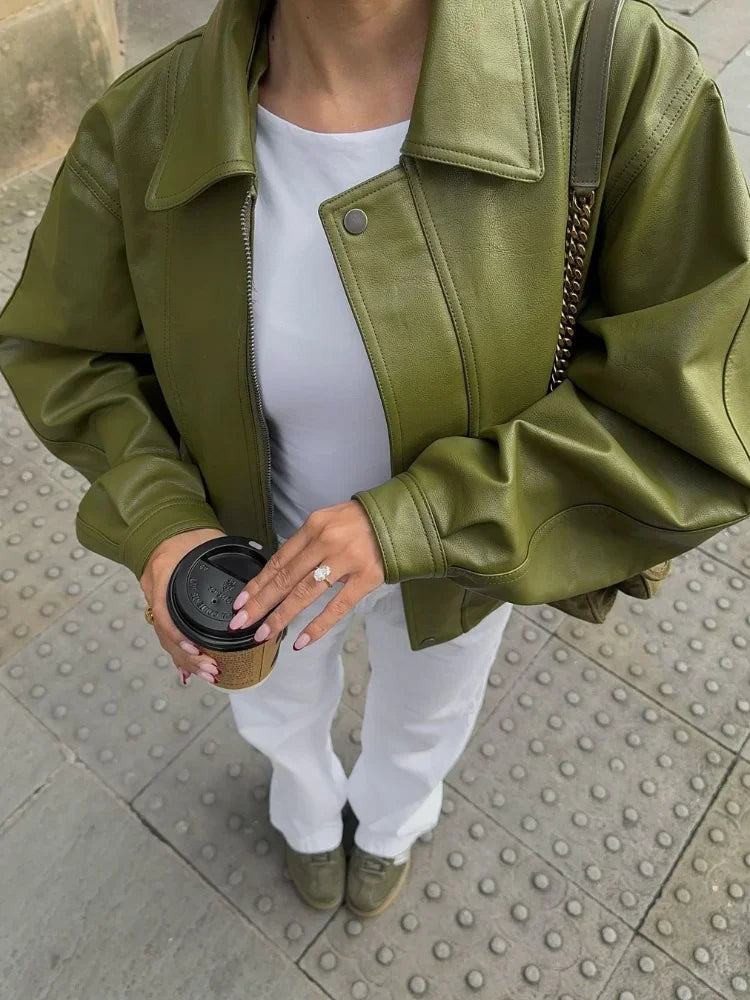 SAAR™ | Oversized Leren Jas