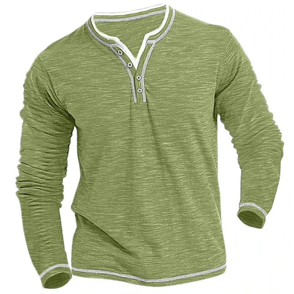 DENNIS™ | Longsleeve met V-hals voor Heren