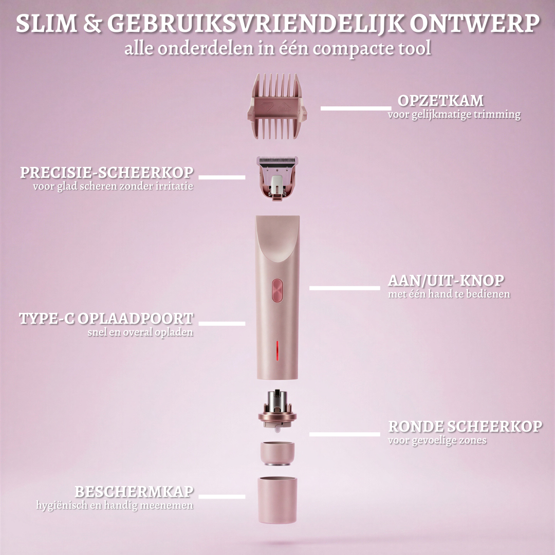 Silky Smooth™ | Pijnvrije Trimmer tegen Scheerirritatie