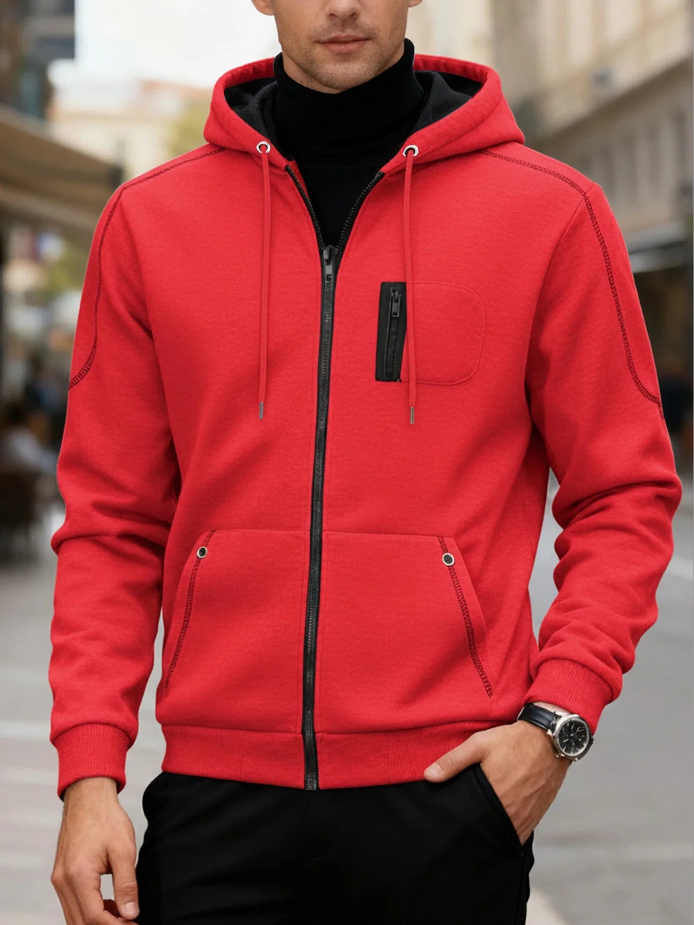 Lucas™ | Stijlvol Heren Sweatshirt met Rits