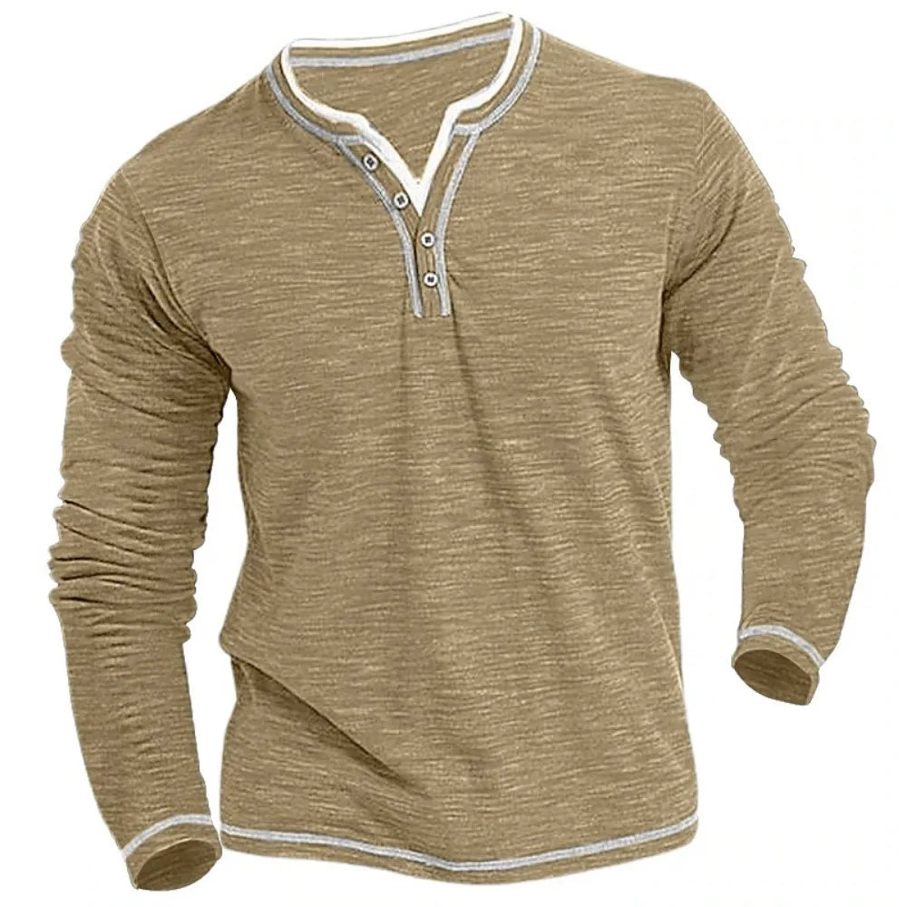 DENNIS™ | Longsleeve met V-hals voor Heren
