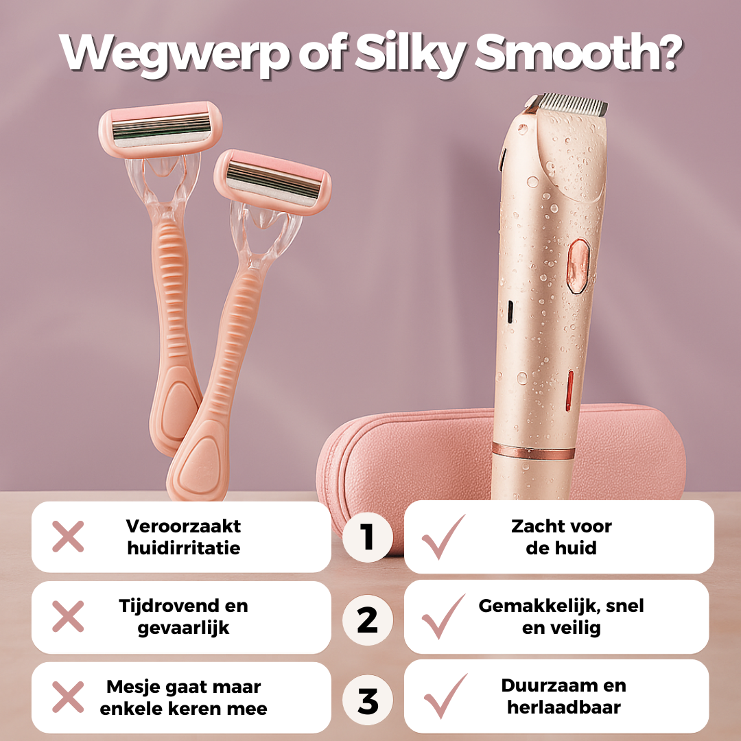 Silky Smooth™ | Pijnvrije Trimmer tegen Scheerirritatie