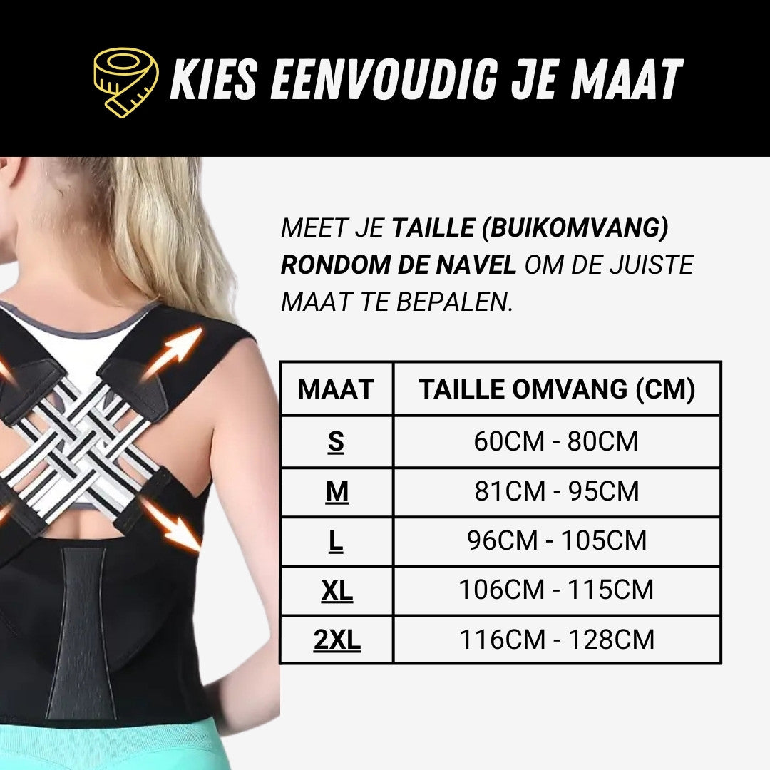Maarten™ | Verstelbare Rugbrace voor Houdingsondersteuning