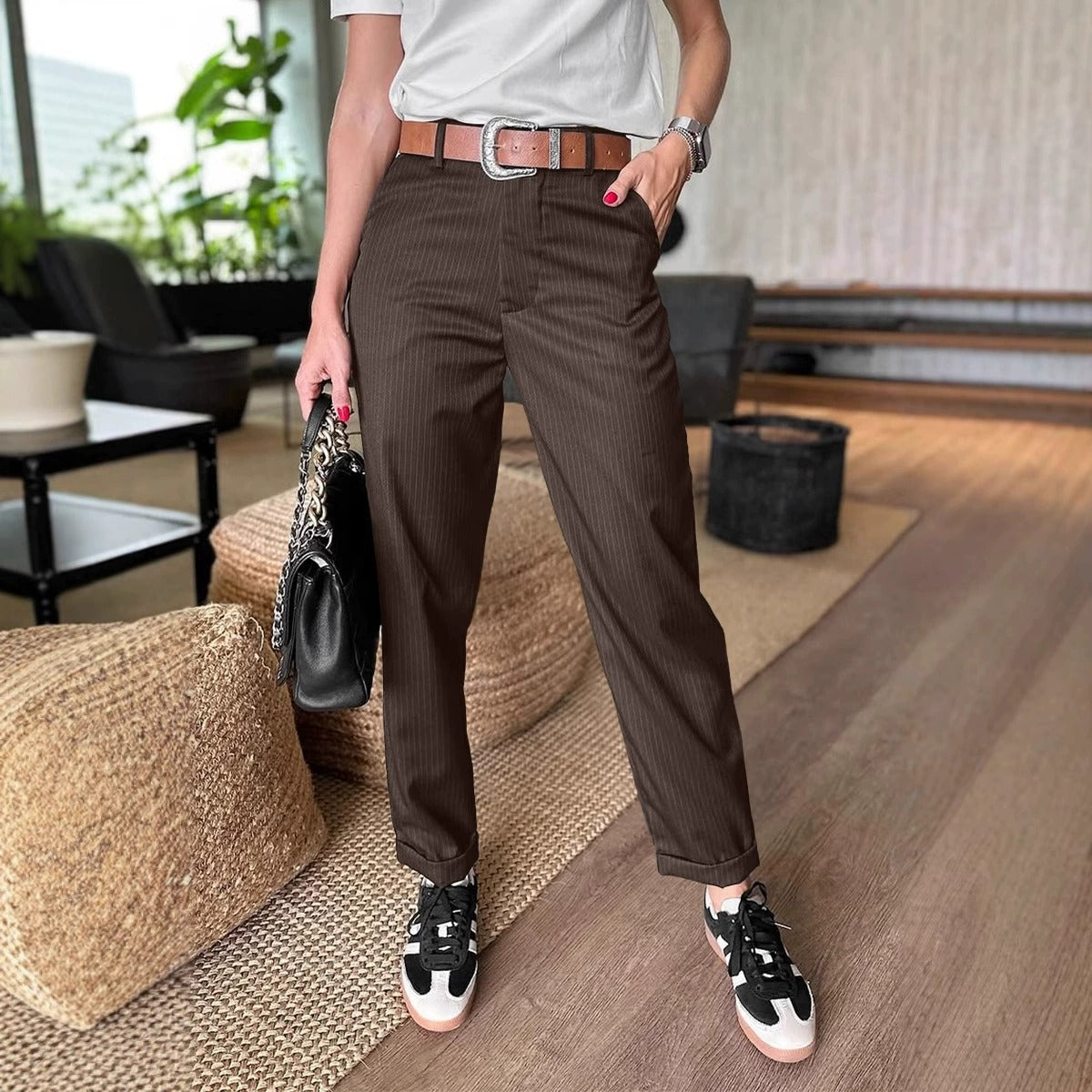 ISHA™ | Stijlvolle Zakelijke Dames Pantalon 1+1 Gratis