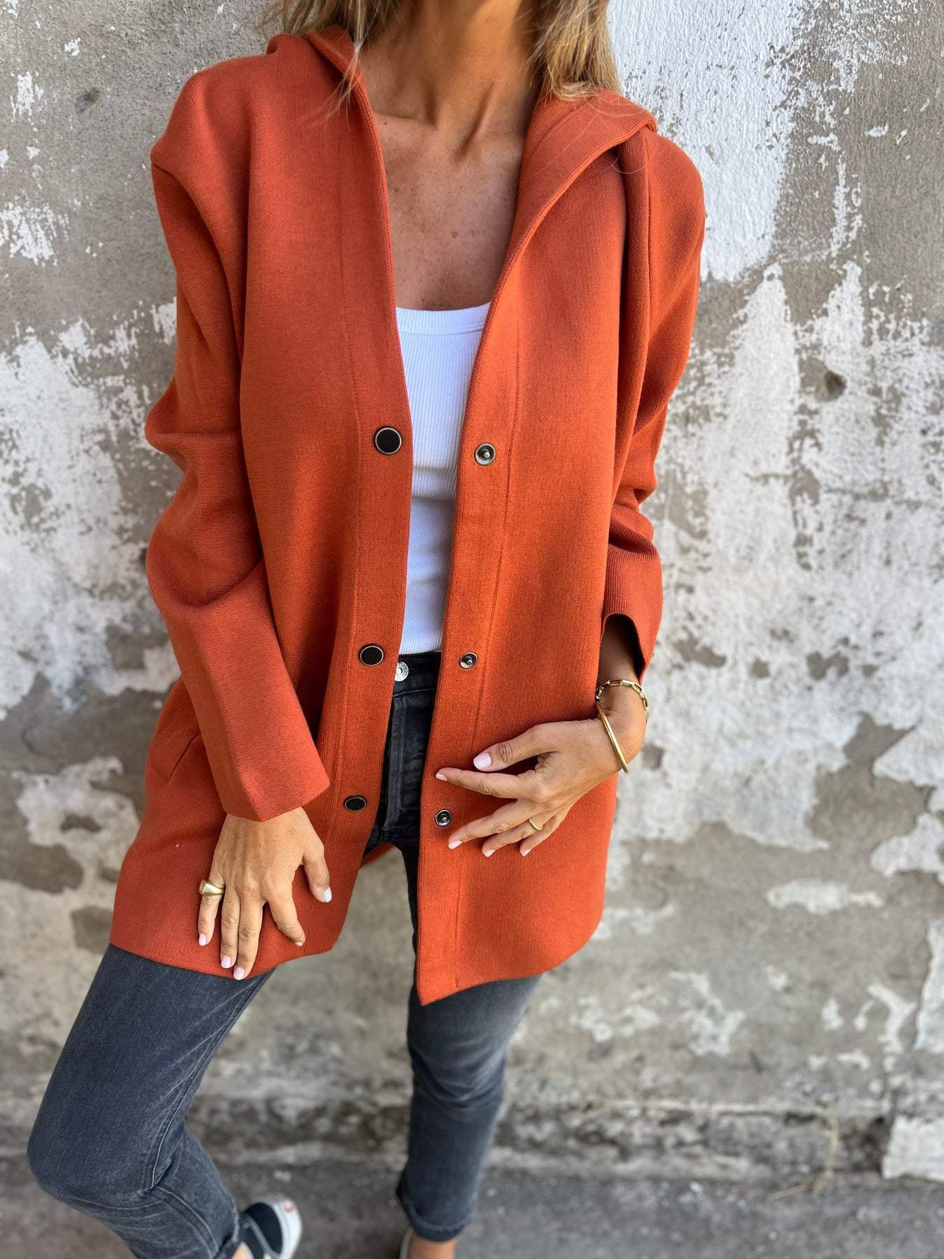 SANNE™ | Casual Blazer Met Capuchon