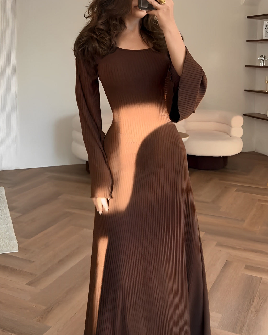 OLIVIA™ | Elegante Gebreide Maxi Jurk