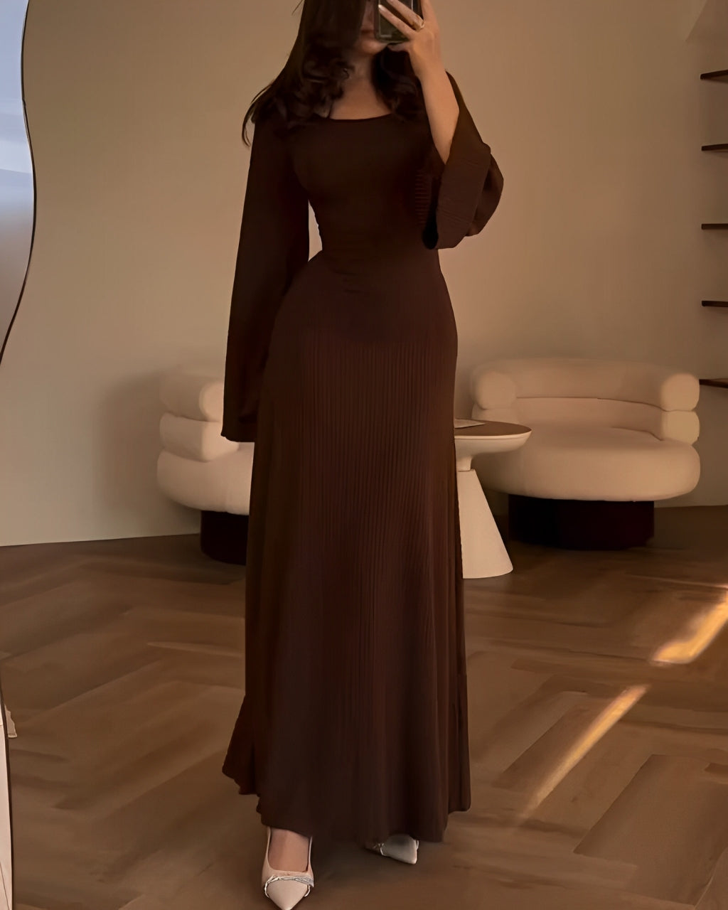 OLIVIA™ | Elegante Gebreide Maxi Jurk