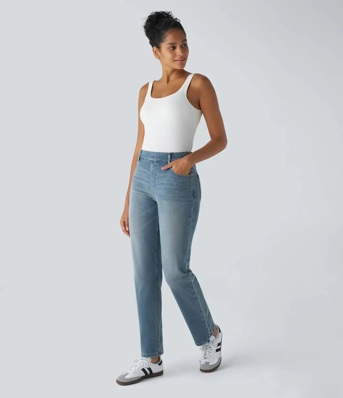 ComfortFit™ | Stretchbroek met Hoge Taille