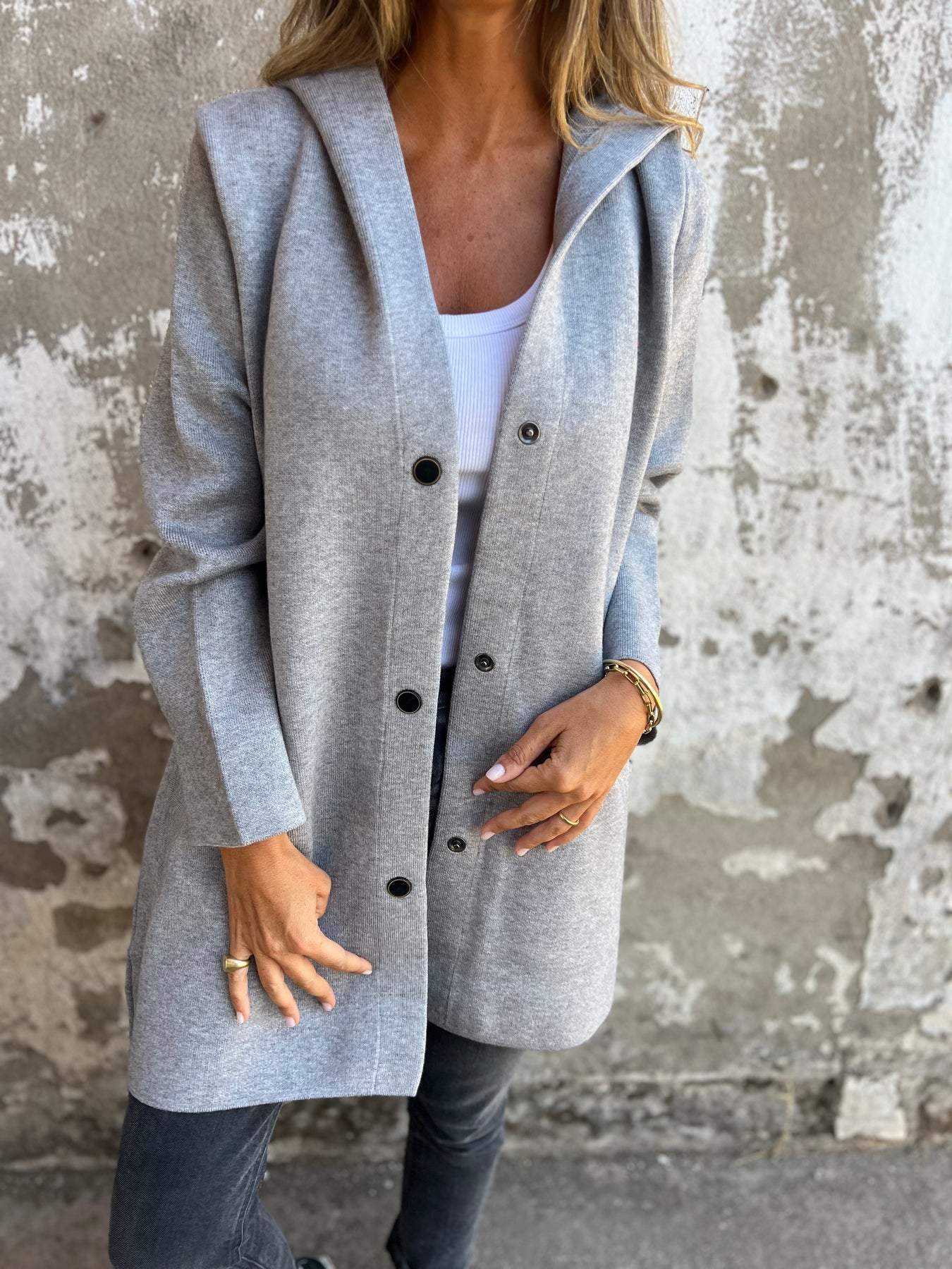 SANNE™ | Casual Blazer Met Capuchon