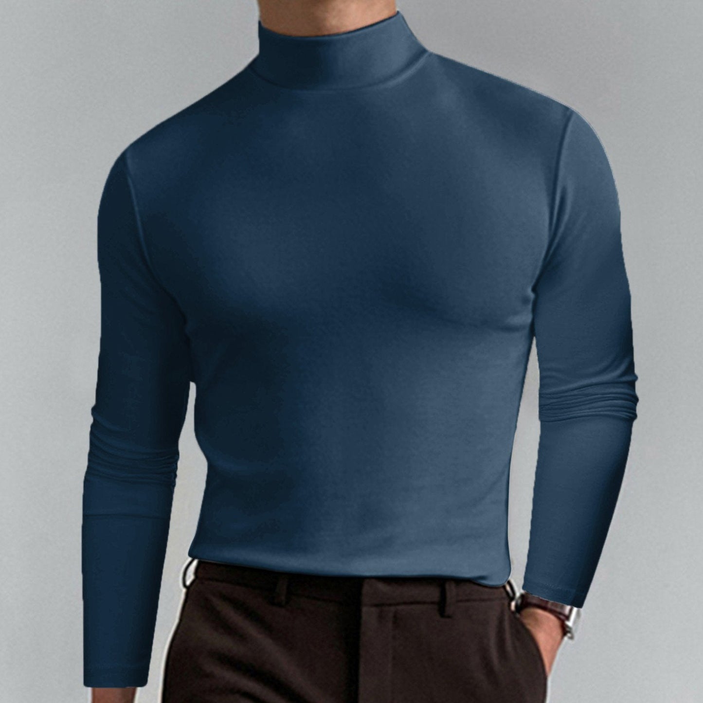 James™ | Slim Fit Longsleeve voor Heren met kraag