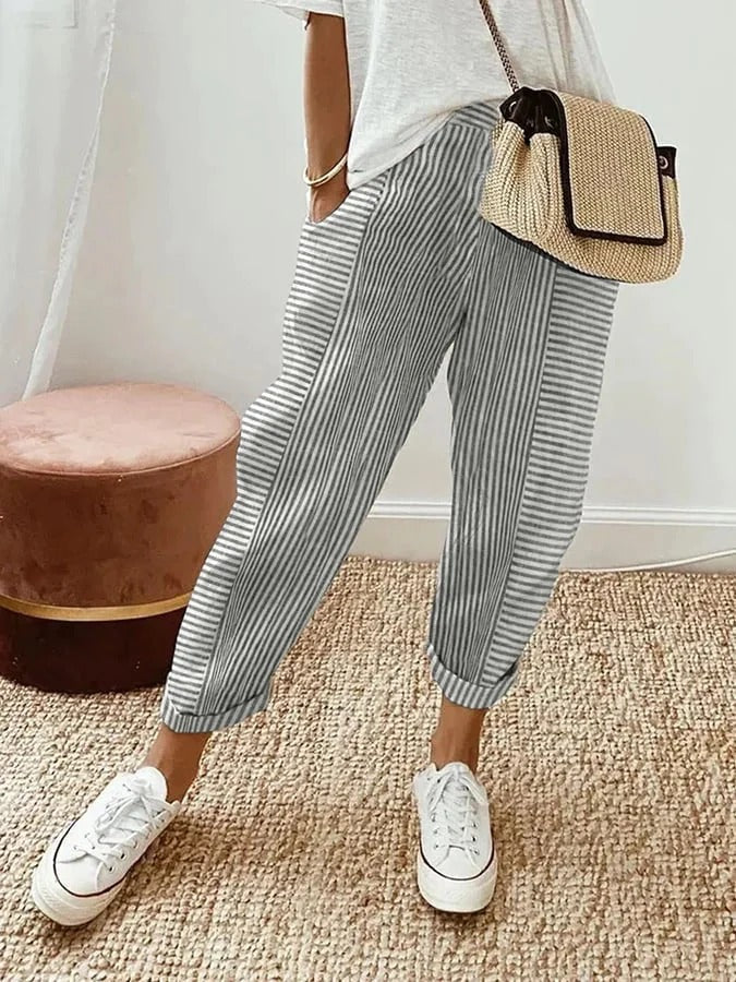 LAYLA™ | Gestreepte Broek