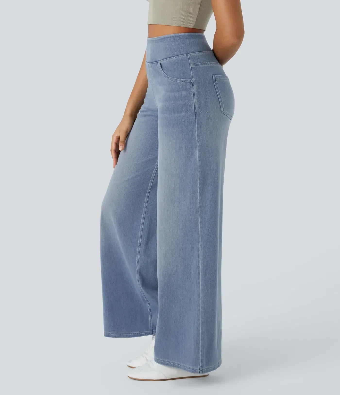 EVA™ | Comfy Elastische Broek met Hoge Taille