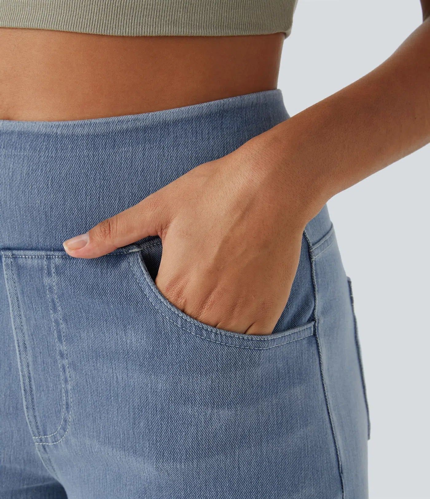 EVA™ | Comfy Elastische Broek met Hoge Taille