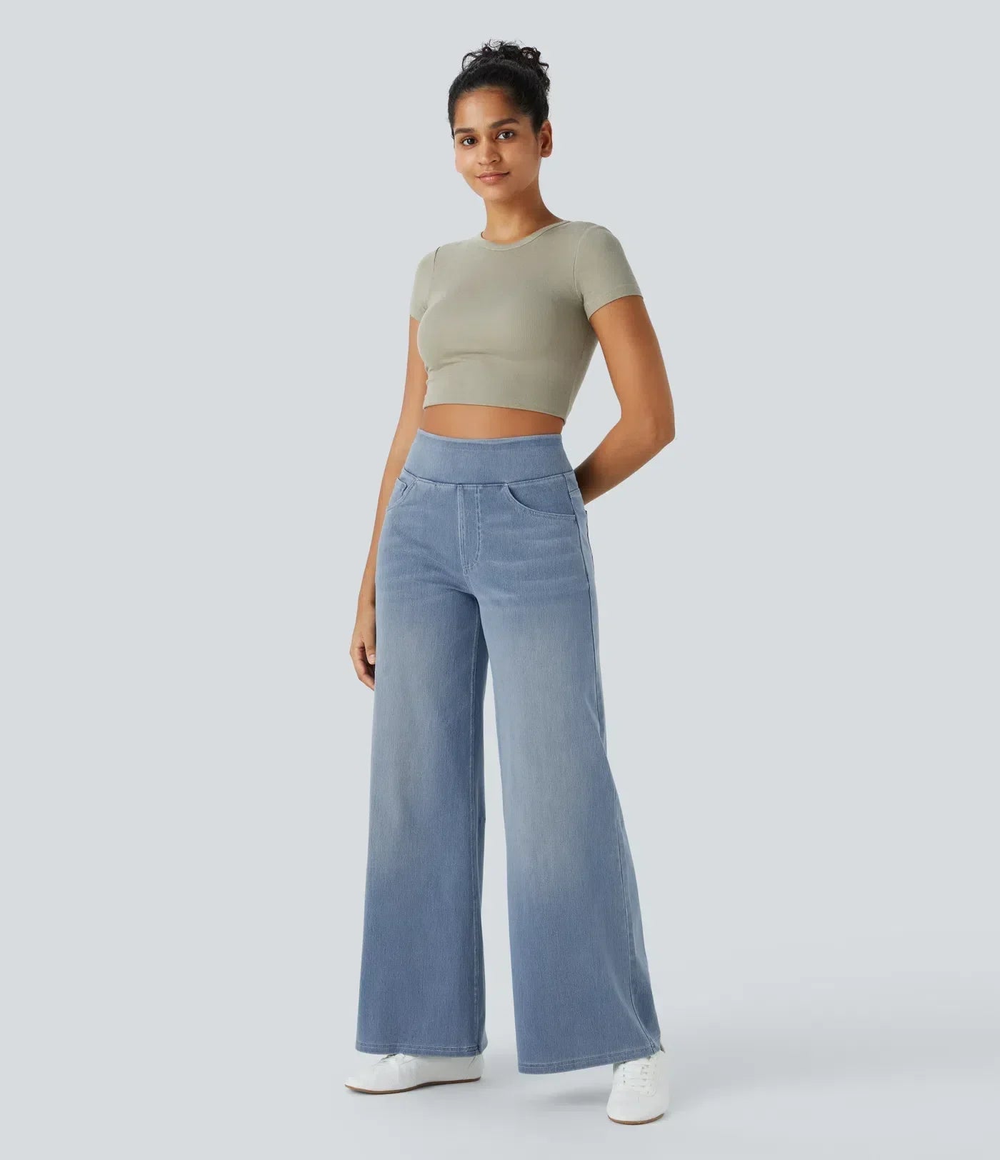 EVA™ | Comfy Elastische Broek met Hoge Taille