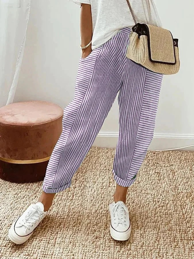 LAYLA™ | Gestreepte Broek